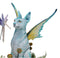 Whimsical Amy Brown Blue Fairy Cat With Pixie Fae In Enchanted Garden Figurine