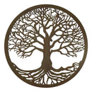 Green 23"D Oversized Celtic Tree of Life Medallion Metal Wall Circle Plaque