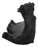 Rustic Western Forest Animal Whimsical 3 Black Bears Wine Bottle Holder Decor