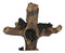 Western Playful Climbing Black Bear Cubs With Mama Bear Faux Tree Log Wall Cross
