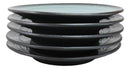 Pack Of 5 Ceramic Blue Sky Seikai Collection Large Round Dinner Plates 10" D