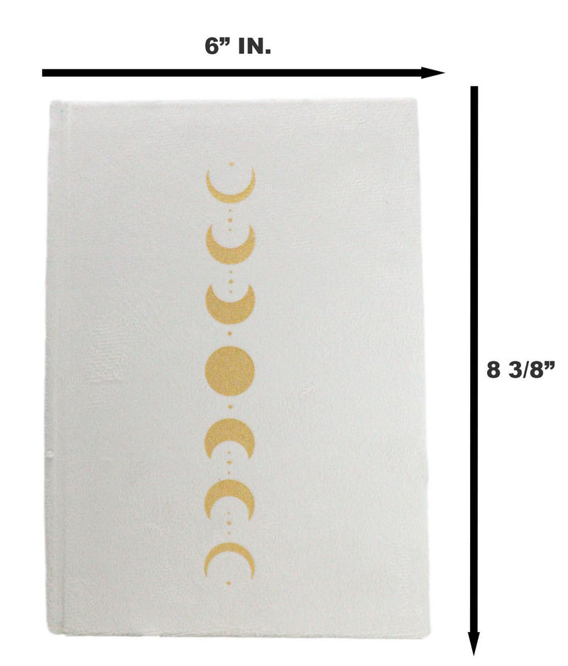 Lunar Moon Phase New Age Wicca A5 Lined Pages Velvet Cover Journal Book