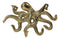 Brass Metal Nautical Marine Deep Sea Octopus Decorative Wall Plaque Figurine