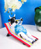 Cow Parade Ocean Beach Getaway Sunbather Cow Reading Book Collector's Figurine