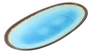 Blue Sky Aozora Kannyu Collection Ceramic Oblong Shape Long Serving Platter 16"L