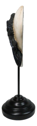 Poe's Raven Nevermore Skull Masque Ornament On Pole Stand Or Wall Sculpture