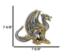 Geared Mechanical Look Steampunk Dragon Cyber Robot Decorative Sculpture