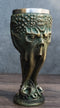 Ocean Kraken Cthulhu Cosmic Giant Octopus The Great One Faux Bronze Wine Goblet