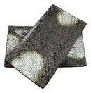 Pack Of 3 Hakumu Grey Tone Porcelain Long Rectangular Serving Platter 15"X8.5"
