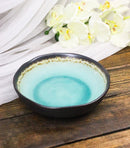 Pack Of 6 Crackle Green Midori Kannyu Round Flair Deep Plates Shallow Bowls 15oz