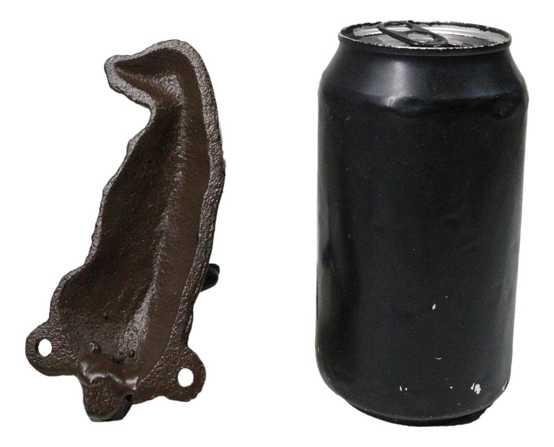 Pack Of 2 Rustic Cast Iron Golden Retriever Labrador Wagging Tail Wall Hooks