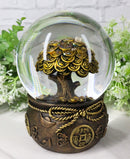 Feng Shui Golden Money Tree of Prosperity Wealth Fortune And Luck Water Globe