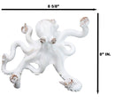 Nautical Marine Antique White Giant Octopus Multi Point Tentacles Wall Hooks