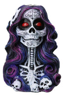 Day of the Dead Senorita Backflow Incense Burner Sugar Skull Skeleton Lady Decor