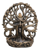 Mysterious Forest Celtic Greenman Dryad Tree Of Life Backflow Incense Burner