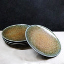 Pack Of 4 Made In Japan Porcelain Sunaji Kairagi Large Round Dinner Plates 10"D