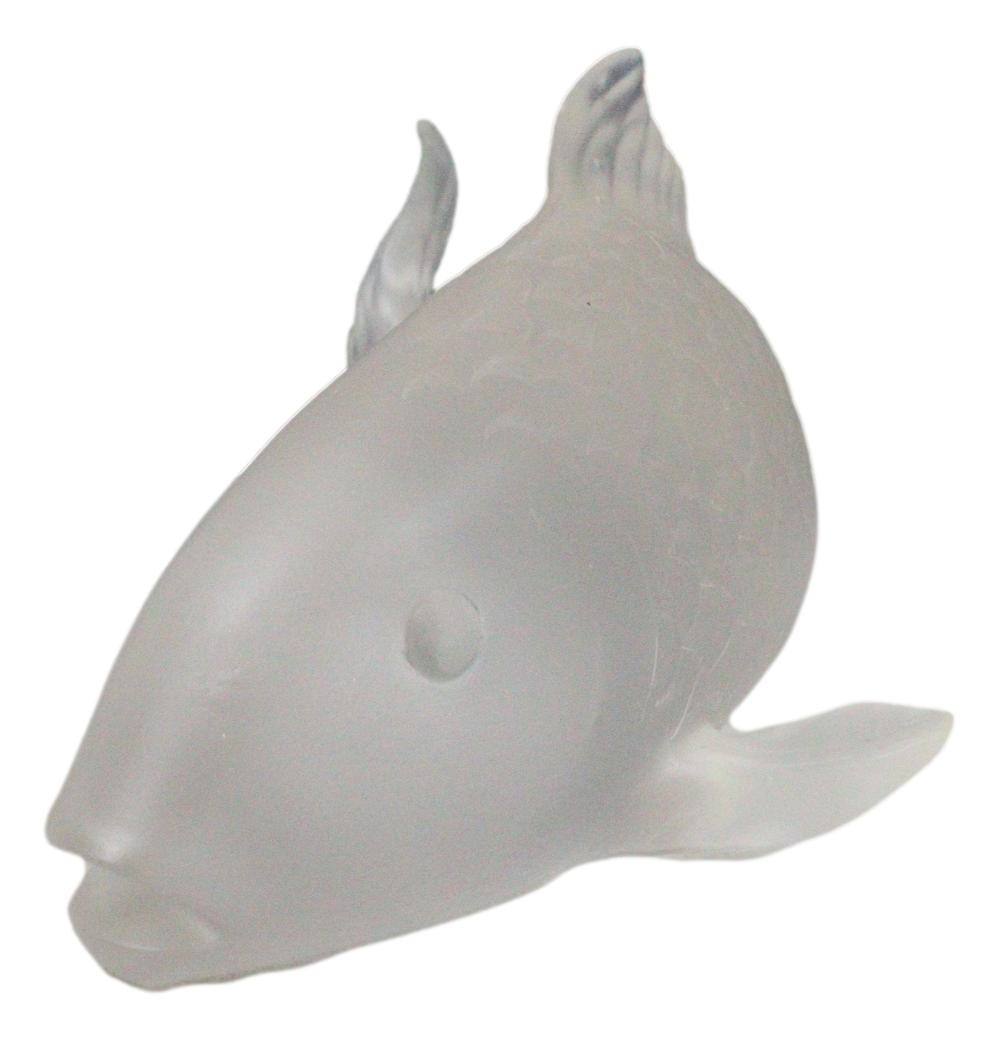 Feng Shui Auspicious Romantic Love Pond Koi Fish Frosted Acrylic Figurine