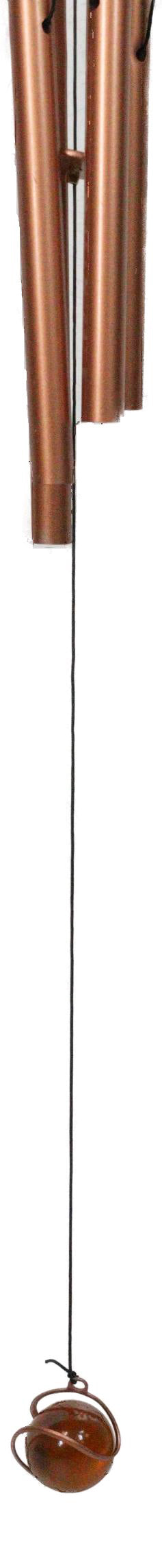 Celestial Sun Moon Christian Cross Art Glass Metal Candle Holder Wind Chime