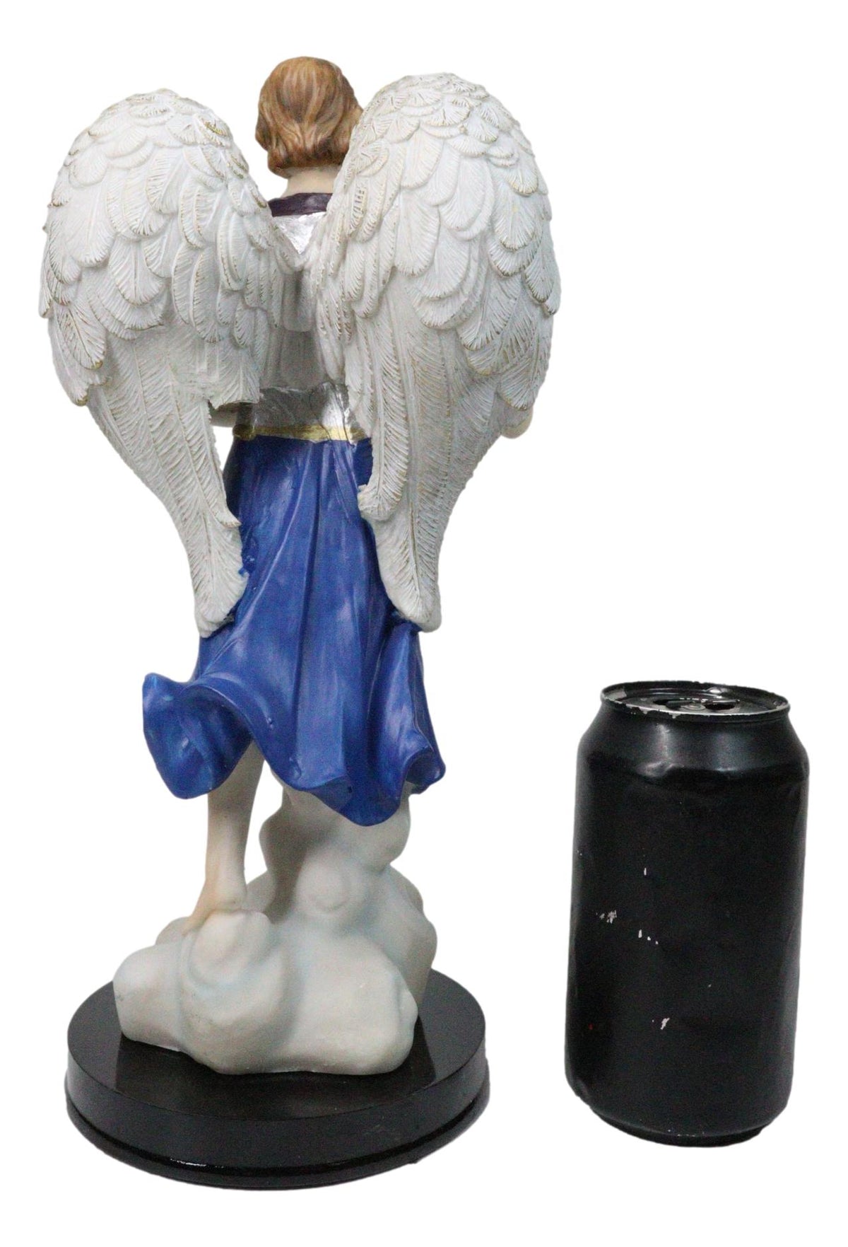 Archangel Saint Barachiel Carrying Bread Basket Christian Figurine W/ Base 12"H