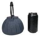 Dark Gray Wide Base Vertical Lines Design Medium Cast Iron Teapot 33oz Tea Pot