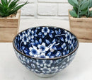 Made In Japan 4 Pc Floral Blossom Ceramic Dining Bowls For Rice Or Soup 4.5"Dia