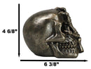 Day of The Dead Faux Bronze Hand Over Face Gesture Skull Figurine Macabre Humor