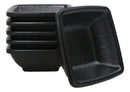 Pack Of 6 Square Black Silk Melamine Condiments Sauce Dipping Bowl or Dishes