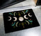 Dark Forest Moon Phase Wiccan Black Coir Coconut Fiber Floor Mat Doormat