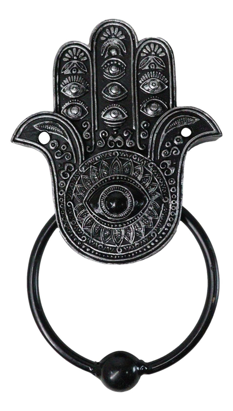 Sacred Symbols Hand of God Hamsa Palm with Evil Eye Decorative Door Knocker
