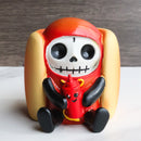 Furrybones Frank The Wiener Hotdog Bun With Ketchup Bottle Furry Bone Figurine