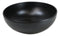 Pack Of 6 Modern Matte Black Melamine Round Appetizer Rice Shallow Bowls 16oz