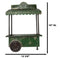 Rustic Green Galvanized Metal Farm Fresh Market Cart Hanging Wall Planter 19"H