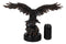 American Bald Eagle Bird Swooping Into Water Electroplated Bronze Statue 19.5"L