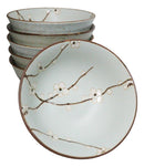 Made In Japan Ceramic Soushun Sakura Cherry Blossoms Medium Tayo Bowls 20oz