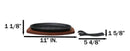 Personal Size Cast Iron Oval Fajita Steak Pan Skillet With Wood Trivet Base