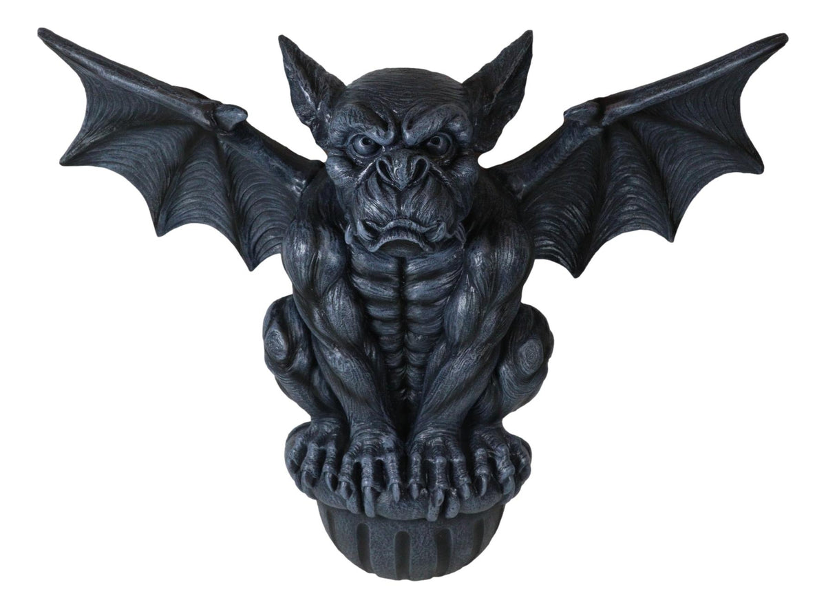 Ebros Large Gothic Winged Gargoyle On Ledge Wall Decor Hanging Sculpture 20"W - Ebros Gift