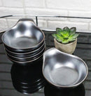 Pack Of 5 Tetsu Kesho Black Small Ponzu Sauce Miso Soup Bowls With Handle 5oz