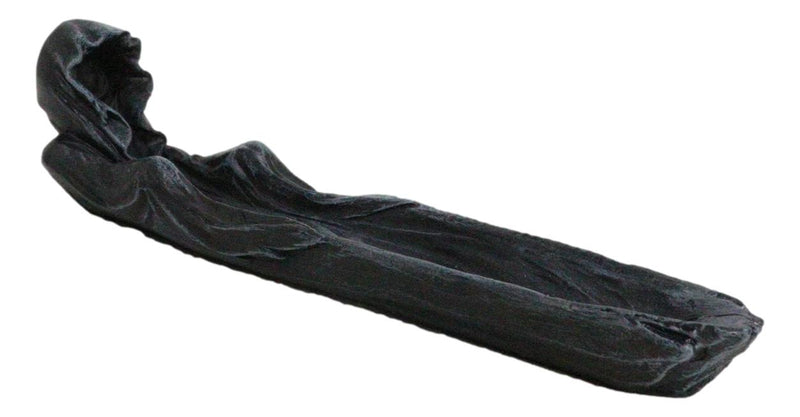 Hallowed Death Grim Reaper In Dark Cloak Master Wizard Incense Burner Figurine