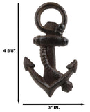 Rustic Cast Iron Nautical Coastal Marine Ship Anchor Beer Bottle Opener Set Of 4