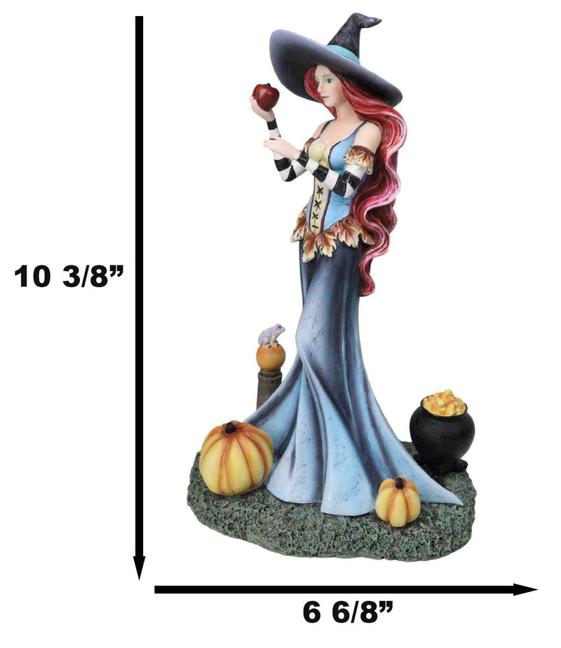 Amy Brown Halloween Pumpkins Ritual Poison Apple Witch Fantasy Magic Figurine
