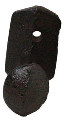 Set of 3 Cast Iron Rustic Western Rugged Railroad Nail Spike Wall Hanger Hooks
