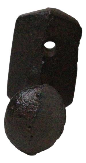 Set of 3 Cast Iron Rustic Western Rugged Railroad Nail Spike Wall Hanger Hooks