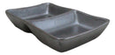 Pack Of 6 Ceramic Tetsu Kesho Soy Sauce Or Condiment Dishes With 2 Compartments