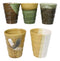 Abstract Art Tenmoku Glazed Ceramic 10oz Coffee Tea Cup Set of 5 Made In Japan