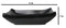 Pack Of 6 Ridged Matte Black Melamine Rectangular Condiment Sauce Dish 2oz