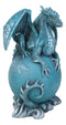 Celestial Solar Galaxy Planet Uranus Terrestrial Guardian Blue Dragon Figurine