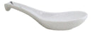 Pack of 6 Yukino Hana Collection Ceramic Asian Soup Spoons With Hook 5.75"L