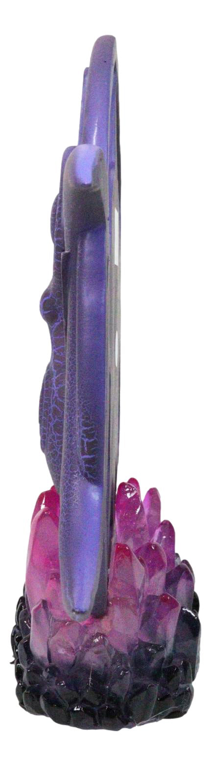 Wicca Shaman Spiral Goddess Triple Moon Pentagram With LED Crystals Figurine