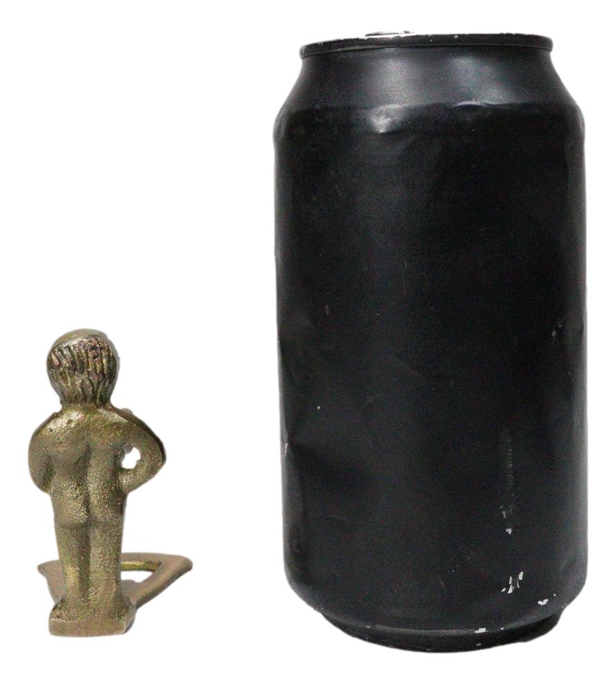 Set Of 2 Whimsical Brass Naughty Peeing Boy Corkscrew Wine Bottle Cork Opener