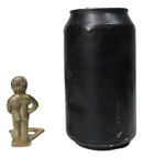 Set Of 2 Whimsical Brass Naughty Peeing Boy Corkscrew Wine Bottle Cork Opener